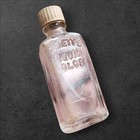 Vintage Burnett’s Liquid Color Embossed Glass Bottle Miniature Apothecary Spells