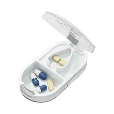 Adjustable Precise Pill Cutter Storage Box Portable Drug Tablet Medicine Dust