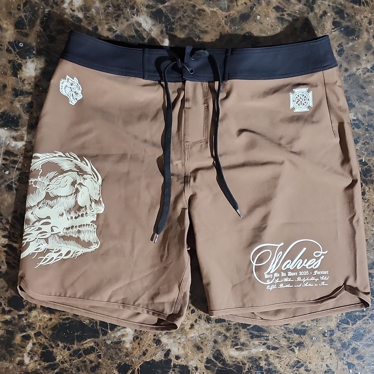 DARC SPORT WOLVES スイムショーツ 30サイズ Darc Sport No Weapon Stage Shorts Desert Dust Wolf Graphic