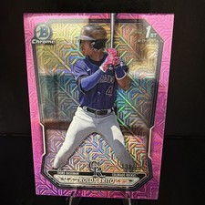 2026 Topps Bowman Chrome Roldy Brito Pink Mojo Refractor /199