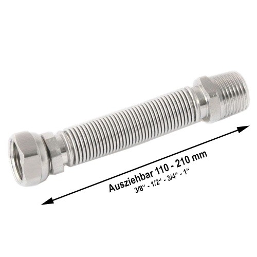 Edelstahl Wellrohr Dehnbar Ig/Ag – 110–210 Mm Flexrohr-image