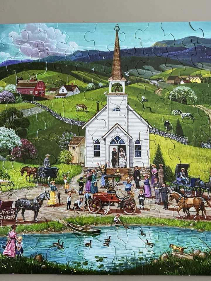 Springbok Puzzles To Remember 100 Piece Jigsaw Puzzle Spring Wedding Complete - Image 3 of 4