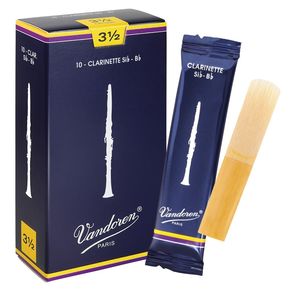 Vandoren CR1035 Bb Clarinet Traditional Reeds Strength 3.5 Box of 10