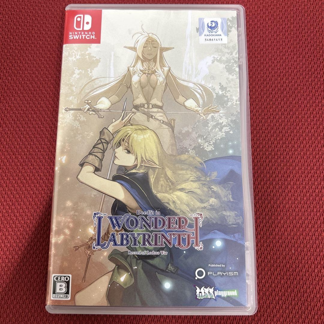 Nintendo Switch  Wonder Labyrinth Record of Lodoss War Deedlit in With Case