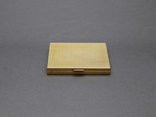 1950s French Gold Tone Cigarette Case Vintage