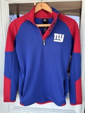Outerstuff NFL Football Youth Boys New York Giants 1/4Zip Performance Top Medium