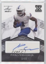 2021 Leaf Ultimate Draft Silver Spectrum 1/15 Pooka Williams Jr #BA-PWJ Auto 2a9