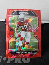 2021 Panini Prizm #77 Chase Edmonds Red Ice Arizona Cardinals
