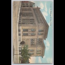 Antique Postcard YMCA Building El Paso Texas Architecture