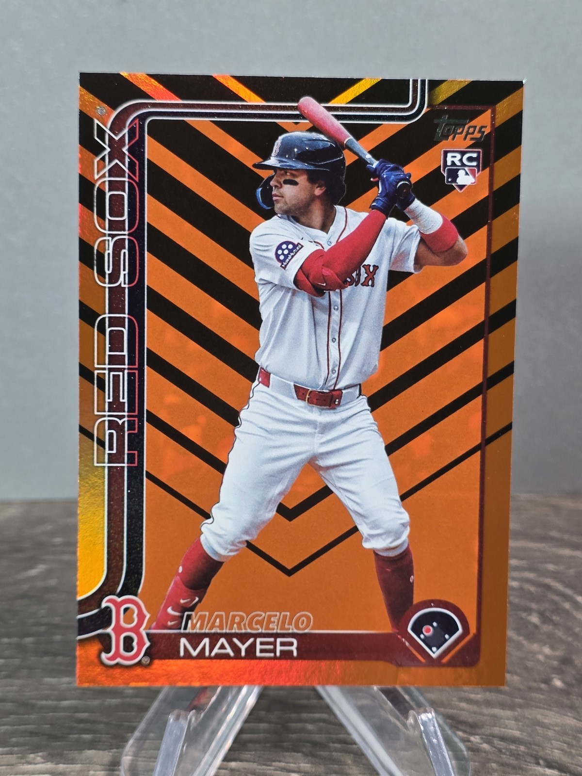 2025 Topps Update #US105 Marcelo Mayer Holiday Boston Red Sox Rookie