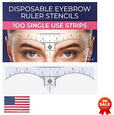 Eyebrow Stencil Kit 100 Pack Reusable Brow Mapping Templates for Shaping with