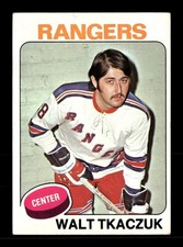 1975-76 Topps #128 Walt Tkaczuk New York Rangers
