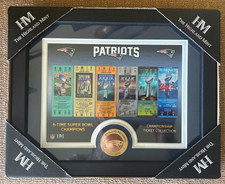 Highland Mint NFL New England Patriots 6 Time Super Bowl Championship Tickets