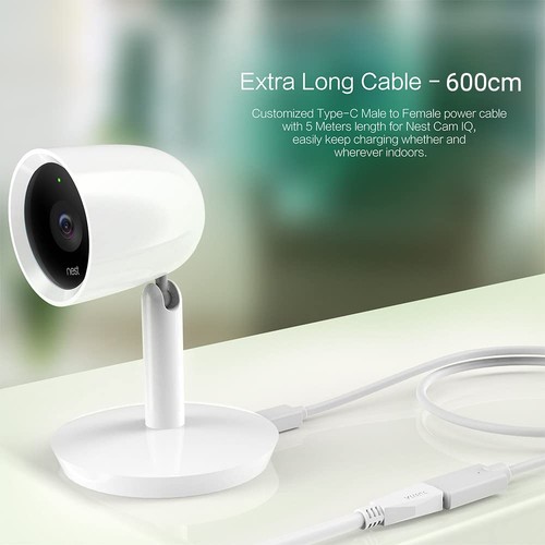 TUSITA Power Extension Cable (20ft/6M) - USB C,Male to Female USB-C - 第 6/9 張圖片