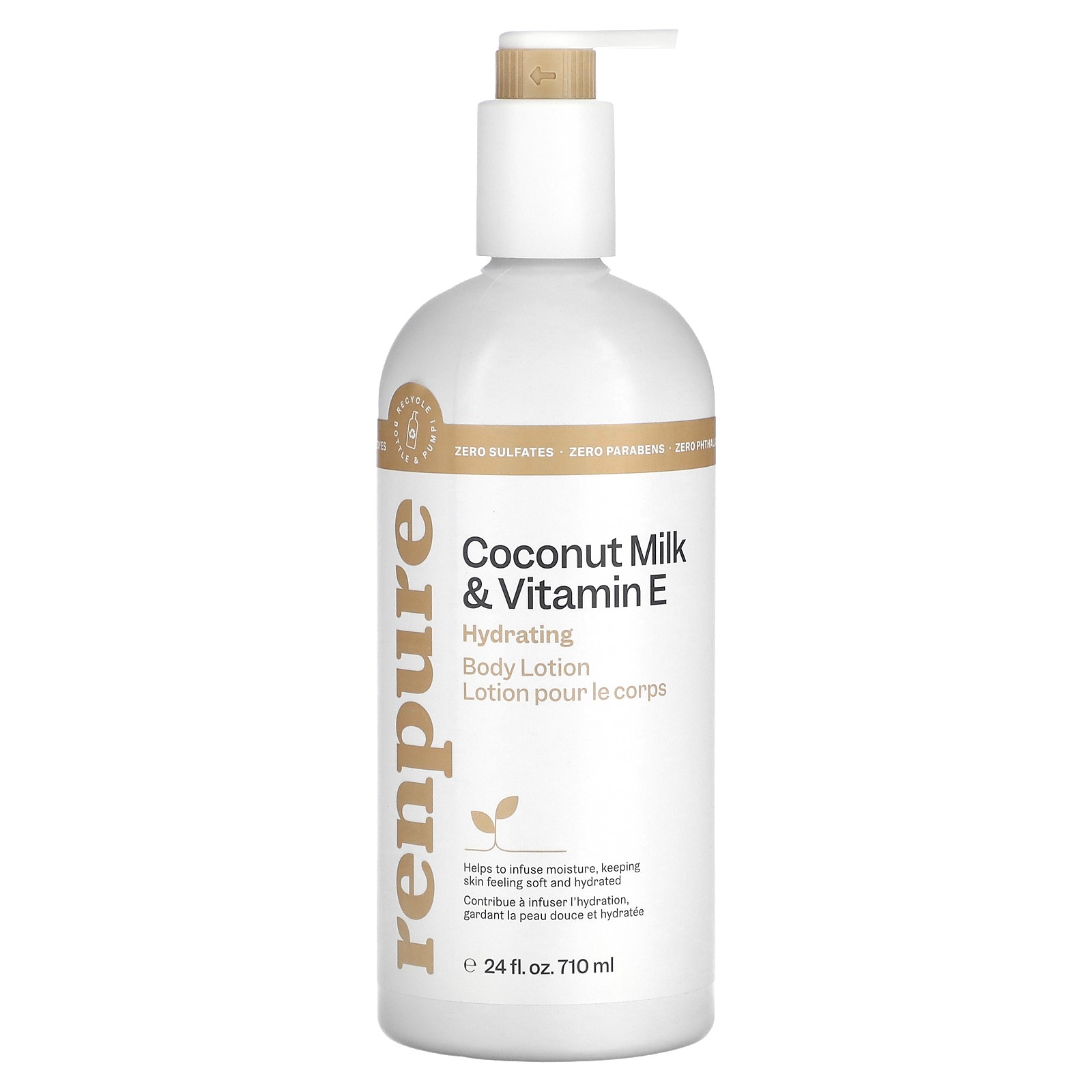Hydrating Body Lotion, Coconut Milk - Vitamin E, 24 fl oz (710 ml)