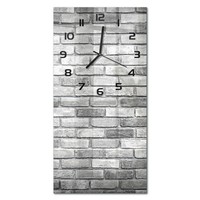 Stilvolle Wanduhr Mit FließEnden Zeigern Backsteinwand Schwarze Zeiger 30X60 Cm