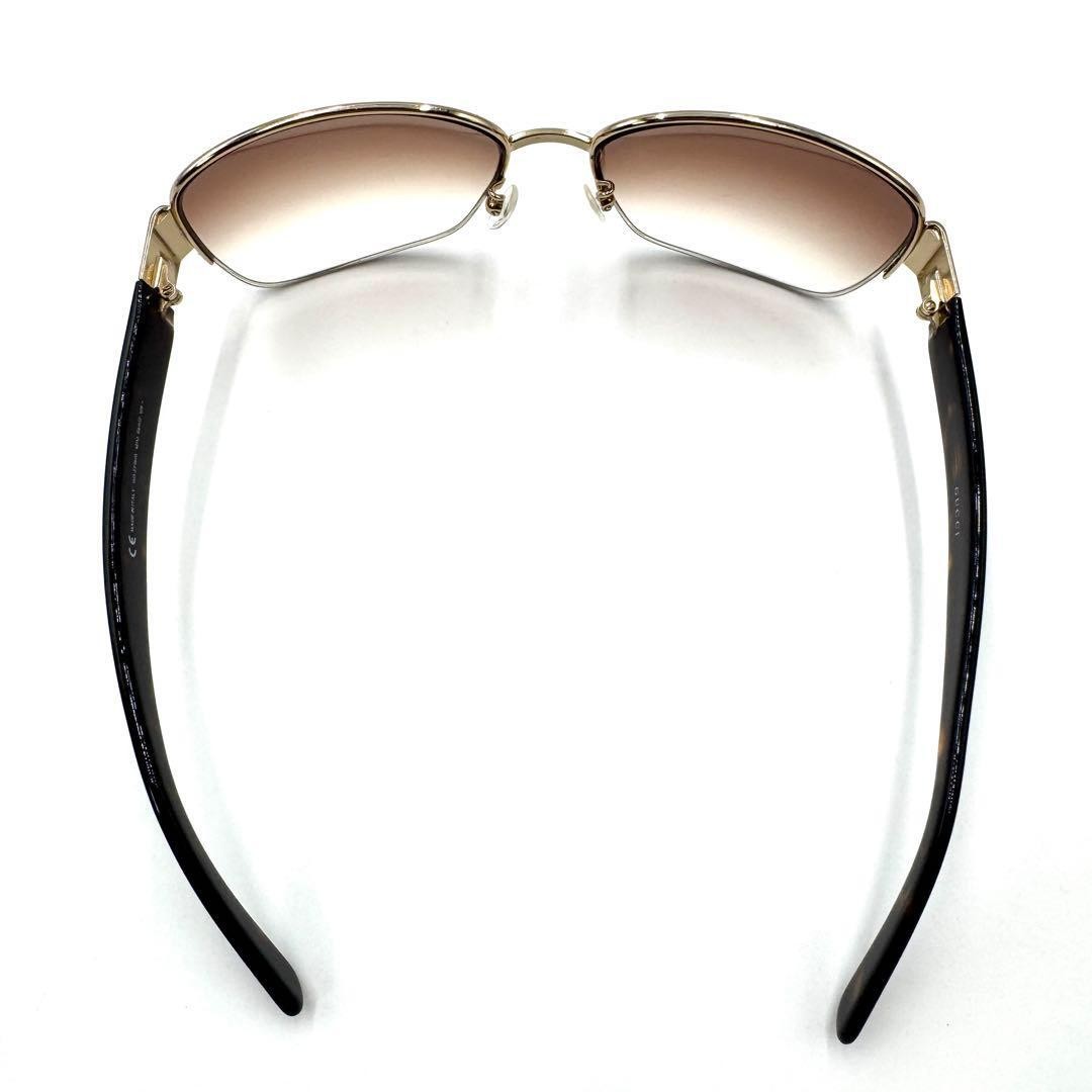 GUCCI Sunglasses GG pattern Gold frame Brown gradient lenses GG2719 S thumbnail 3