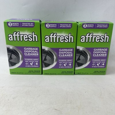 Lot Of 3 Affresh Garbage Disposal Cleaner Tablets 9 Total Tablets New