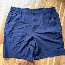 Weatherproof Vintage Tech Shorts Men  s 38 Black Stretch UPF 50 Water Repellent