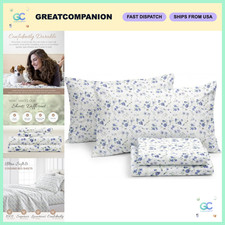 4-Piece Queen Sheet Set - Breathable Cooling Sheets, Ultra Soft, Deep Pocket, Wr
