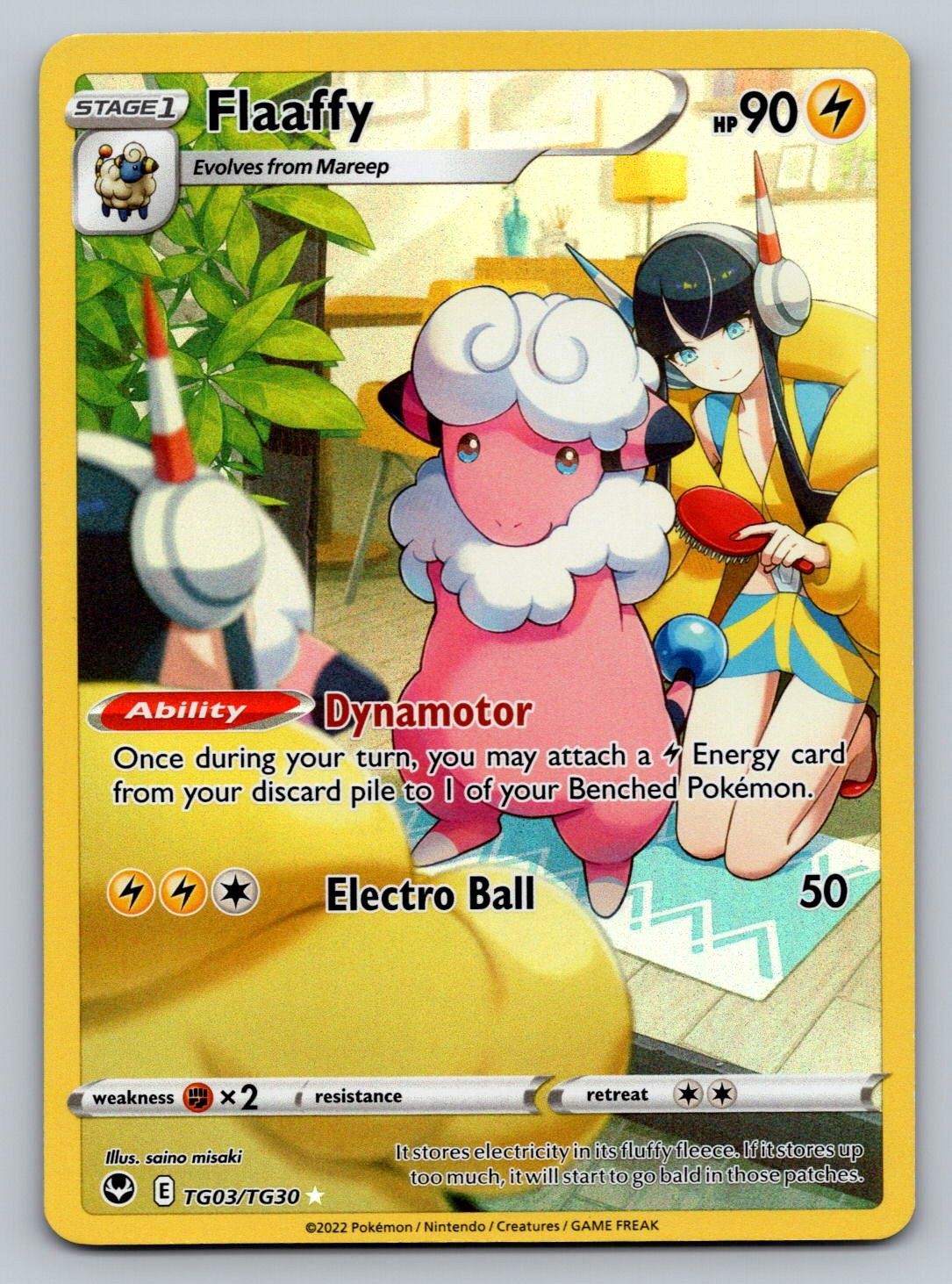 Flaaffy TG03/TG30 Holo Silver Tempest Trainer Gallery Pokemon NM