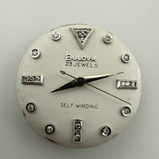 Bulova Esfera Diamante Automático 23 Diamantes Cal. Movimiento Reloj 10BPAC 23j - Funciona