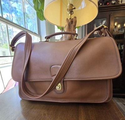Vintage Coach Metropolitan Briefcase British Tan 5180 | eBay