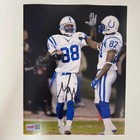 Autographed/Signed Marvin Harrison Colts 8x10 Football Photo PIA COA