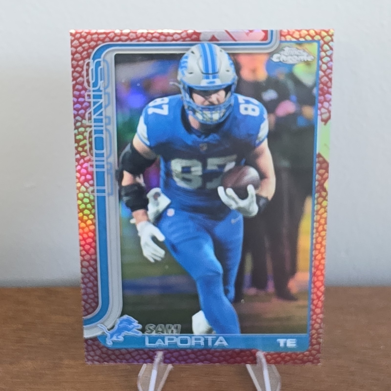 2025 Topps Chrome - Sam LaPorta #100 Leather Refractor