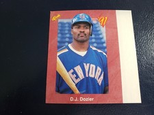D.J. Dozier New York Mets 1991 Classic White Strip Oddball