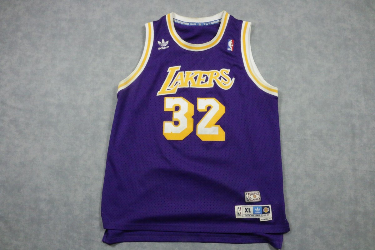 Los Angeles Lakers Jersey Mens XL NBA Adidas Hardwood Classics