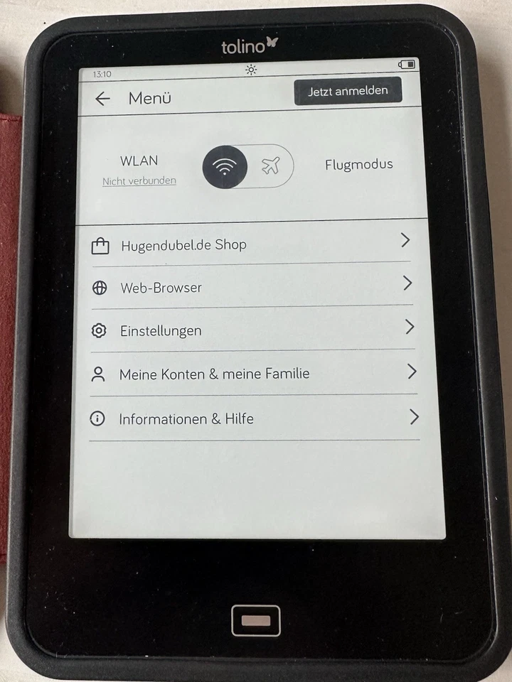 Tolino Vision 3 HD eBook Reader, Schwarz, WLAN, 2GB - Bild 4 von 4