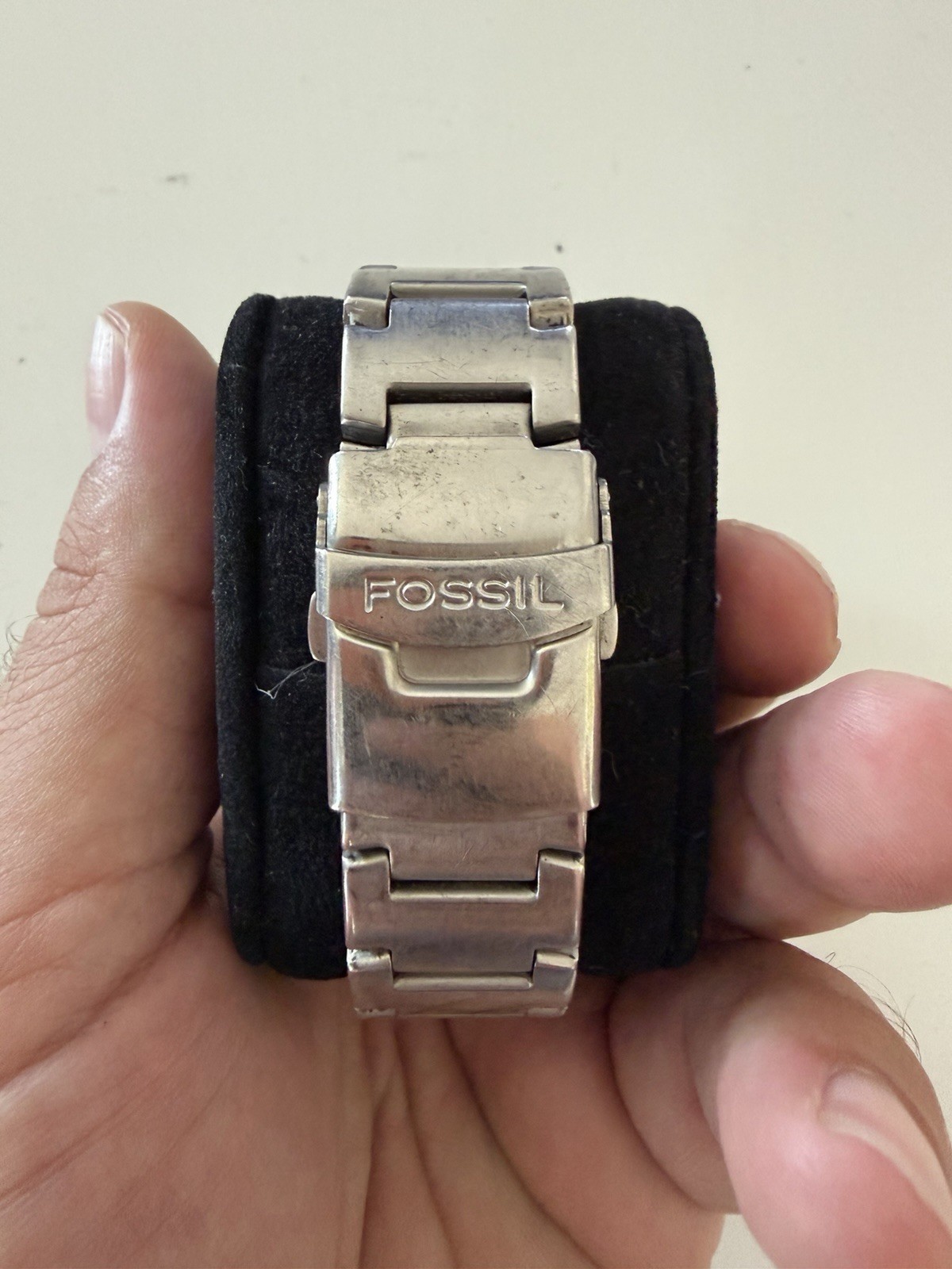 FOSSIL BIG TIC Watch Kanji Dial Silver Black Y2K Rare… - Gem