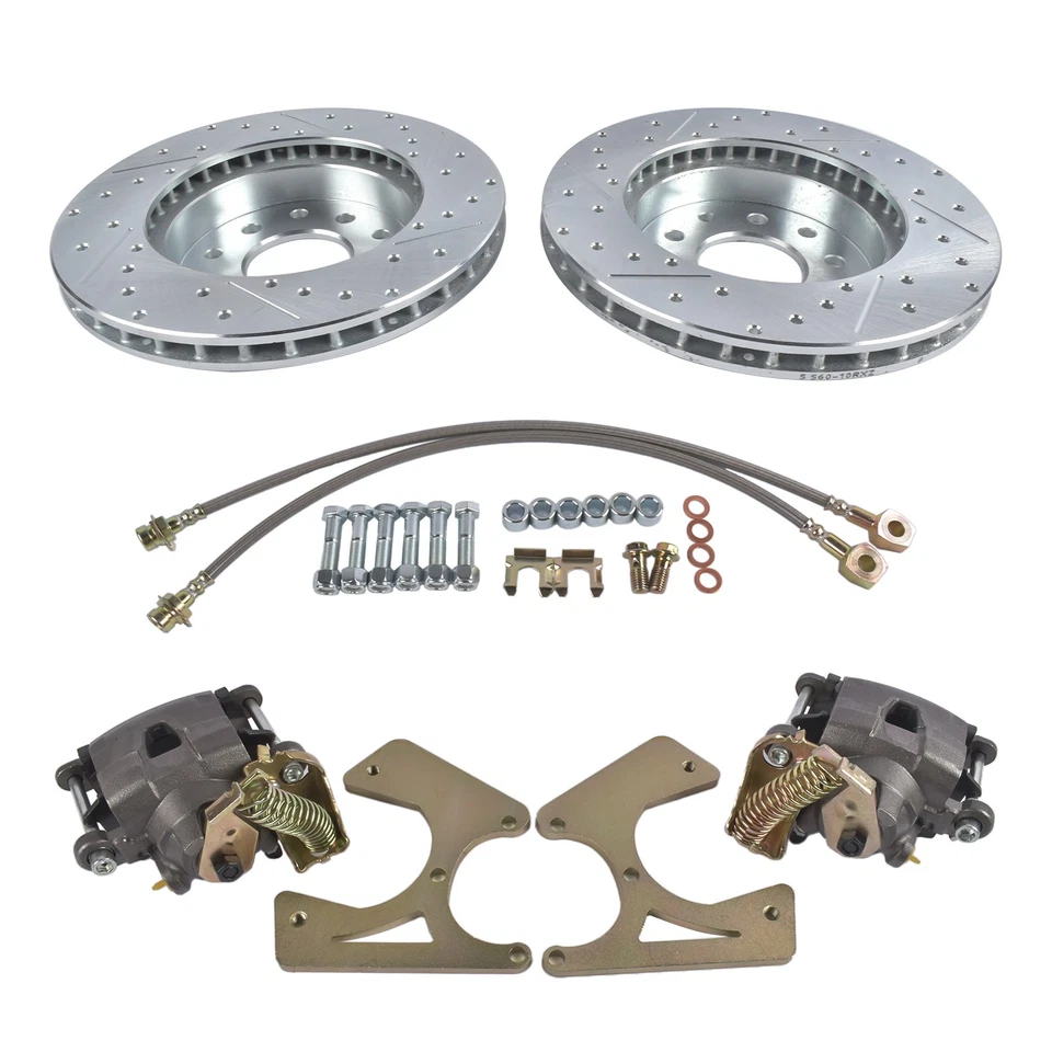 Kit de freno de disco trasero atornillable con freno eléctrico para GM 10 y 12 pernos Buick Chevy Camaro Foto 4 de 4