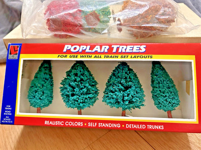Vintage Life-Like Products POPLAR TREES HO/N/O/S Scale Scenics