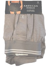 NWT AMERICAN EAGLE 4" Ultra Soft Pocket Boxer Sz XS-S-L Gray 100