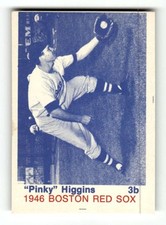 1975 TCMA 1946 Red Sox (Blue Names)  Pinky Higgins BXCP10