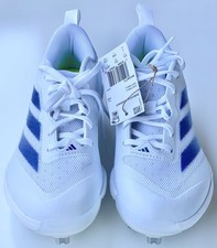 Adidas Adizero Instinct TP White/Blue Softball Cleats Women's Size 7 Brand New