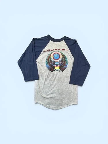 Journey Escape Tour Raglan 3/4 Sleeve Concert T 1980s vintage concert t-shirt, vintage, single stitch, B+ condition