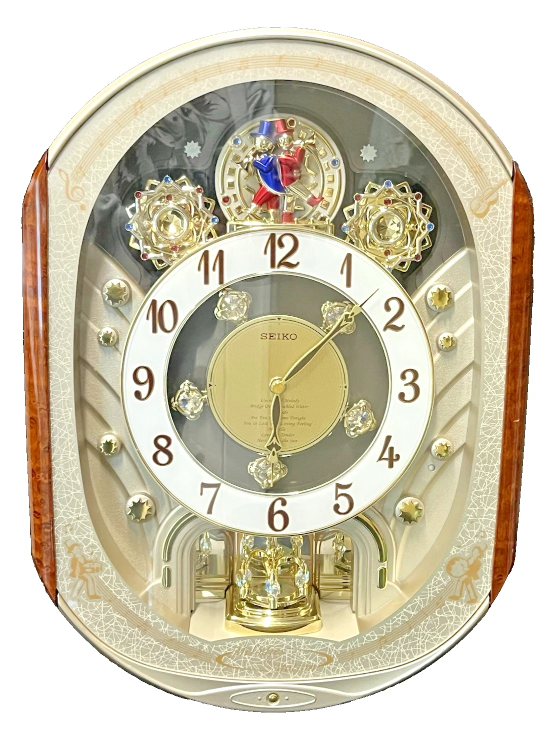 2007 Seiko Melodies in Motion Collector's Edition Swarovski Crystal Clock Tested