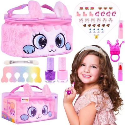 MalPlay Kosmetik Haarspray Make-up Kit Spielzeuge für Kinder ab 5 Schminkkoffer