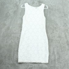 Ralph Lauren Dress Women 12 Lace Sheath Romantic Feminine Office Lined White Zip