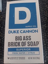Duke Cannon - Big Ass Brick of Soap - Superior - White/Blue NIB Free Shipping