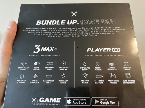 New Sealed!!Blue Tees Player Pack Go Ultimate Golf S3 Max+ Bundle (BU-B-PPGB-BK) - Picture 8 of 11