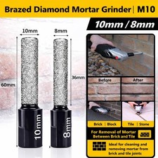Mortar Rake Angle Grinder M10 Pointing Tool 8mm / 10mm Vacuum Brazed Diamond