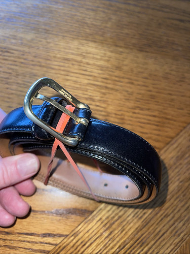 VTG.80’s-90’s Mens 38/95 Leather Belt Made In Italy ! EUC - Picture 2 of 12