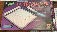 Quartet Durable Desktop Manual Guillotine Paper Trimmer 12 in, 10-Sheet, 9012