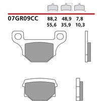 Brembo Hinteres BREMSBELAGE-KIT FUR Aprilia RX 125 08-12-COD.07GR09CC