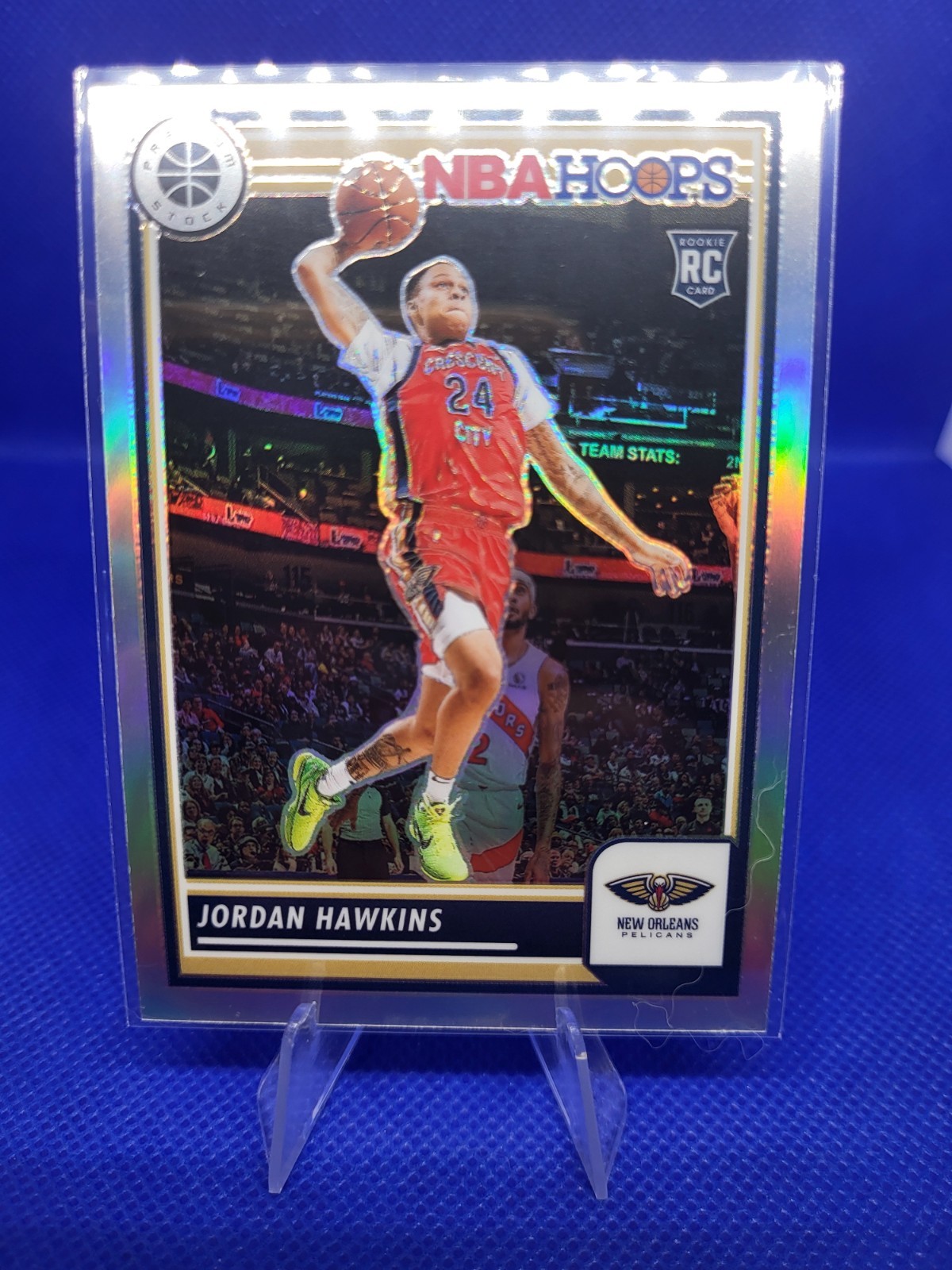2023-24 Hoops Premium Stock Silver #125 Jordan Hawkins New Orleans Pelicans