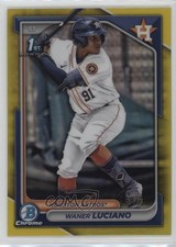 2024 Bowman Chrome Prospects Yellow Refractor /75 Waner Luciano #BCP-208 1j30